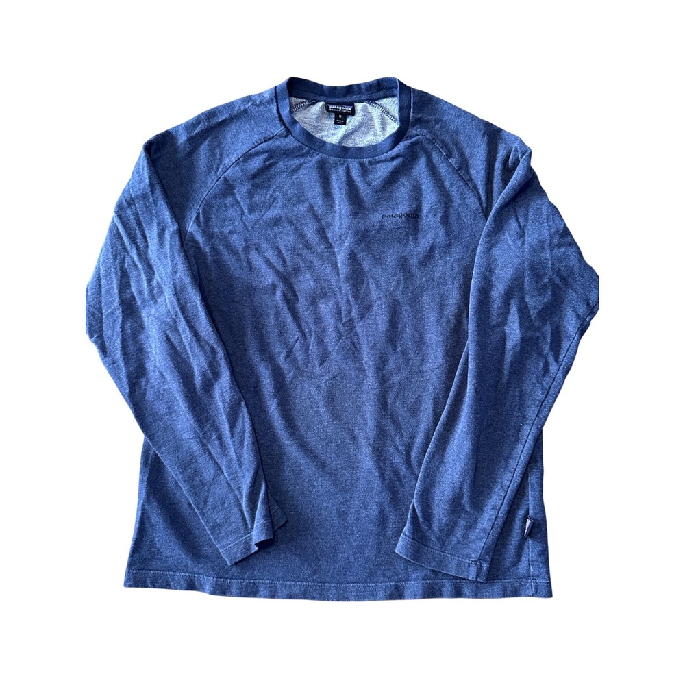 Patagonia P-6 Logo Lightweight Crew Sweatshirt BLUE Medium